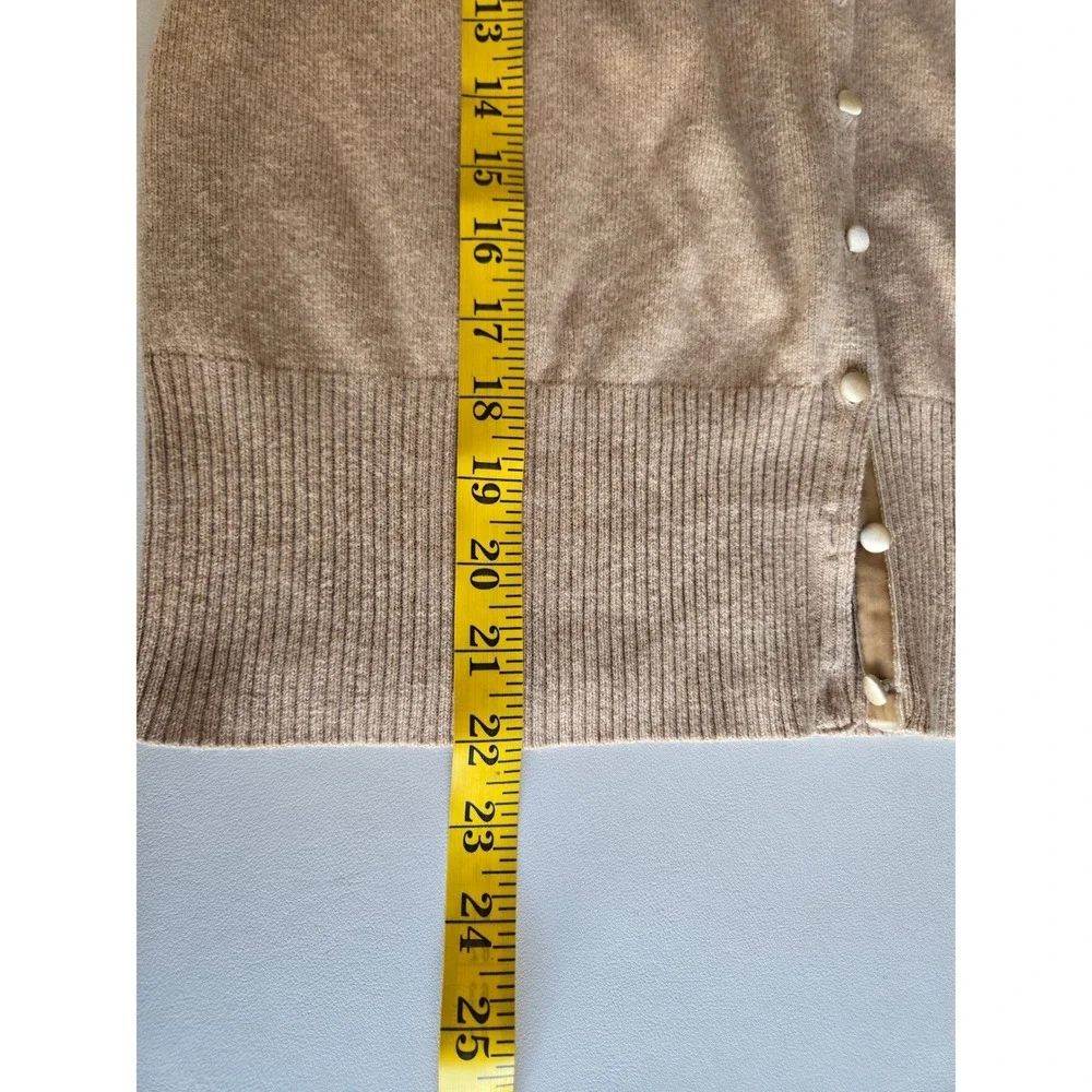 Sigrid Olsen Silk Cashmere Beaded Cardigan XL Romantic Coquette Quiet Luxury